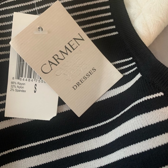 Small black/stripped bodycon dress - Picture 4 of 4